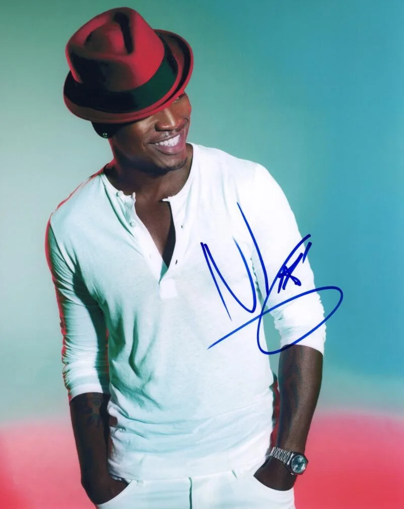 Ne-Yo — Ne-Yo Signed Autograph 8x10 Photo - In My Own Words Because of You R&B Hitmaker