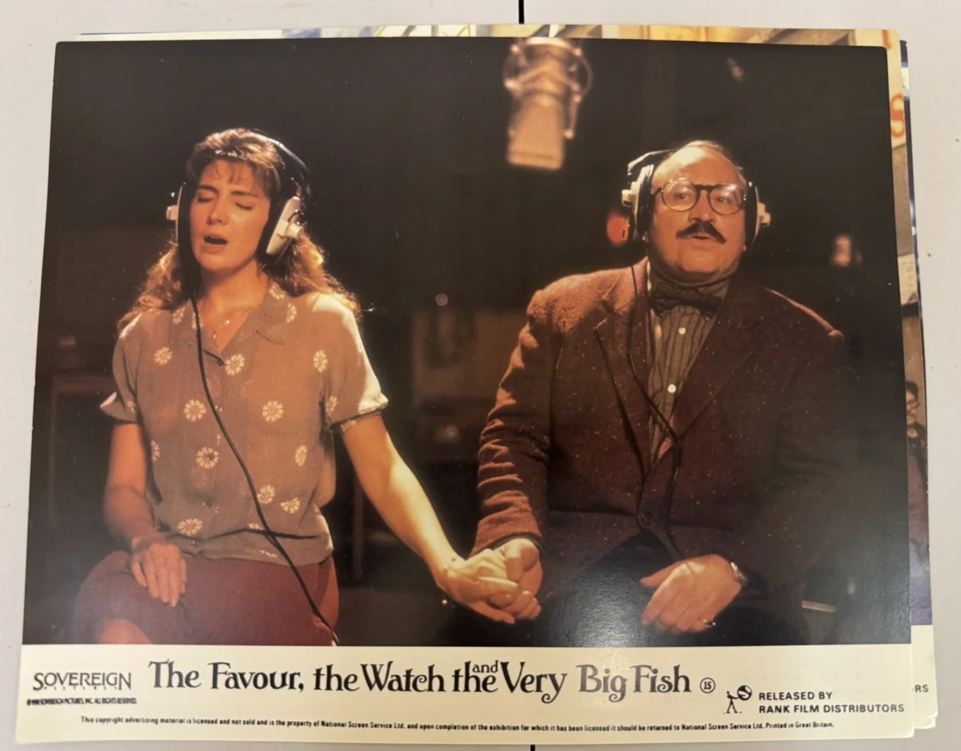 Favour The Watch and the Very Big Fish, 1991 Lobby Card Front of House Set x6, изображение 3