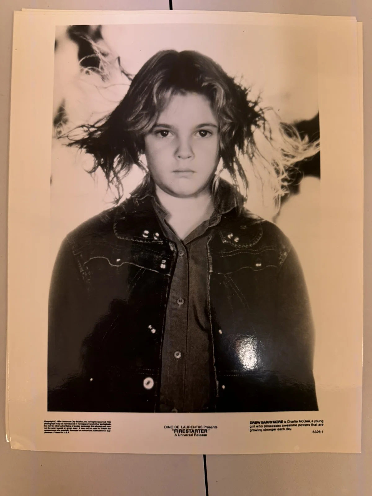 FIRESTARTER 1984 ORIGINAL PRESS PHOTOS x5, image 2
