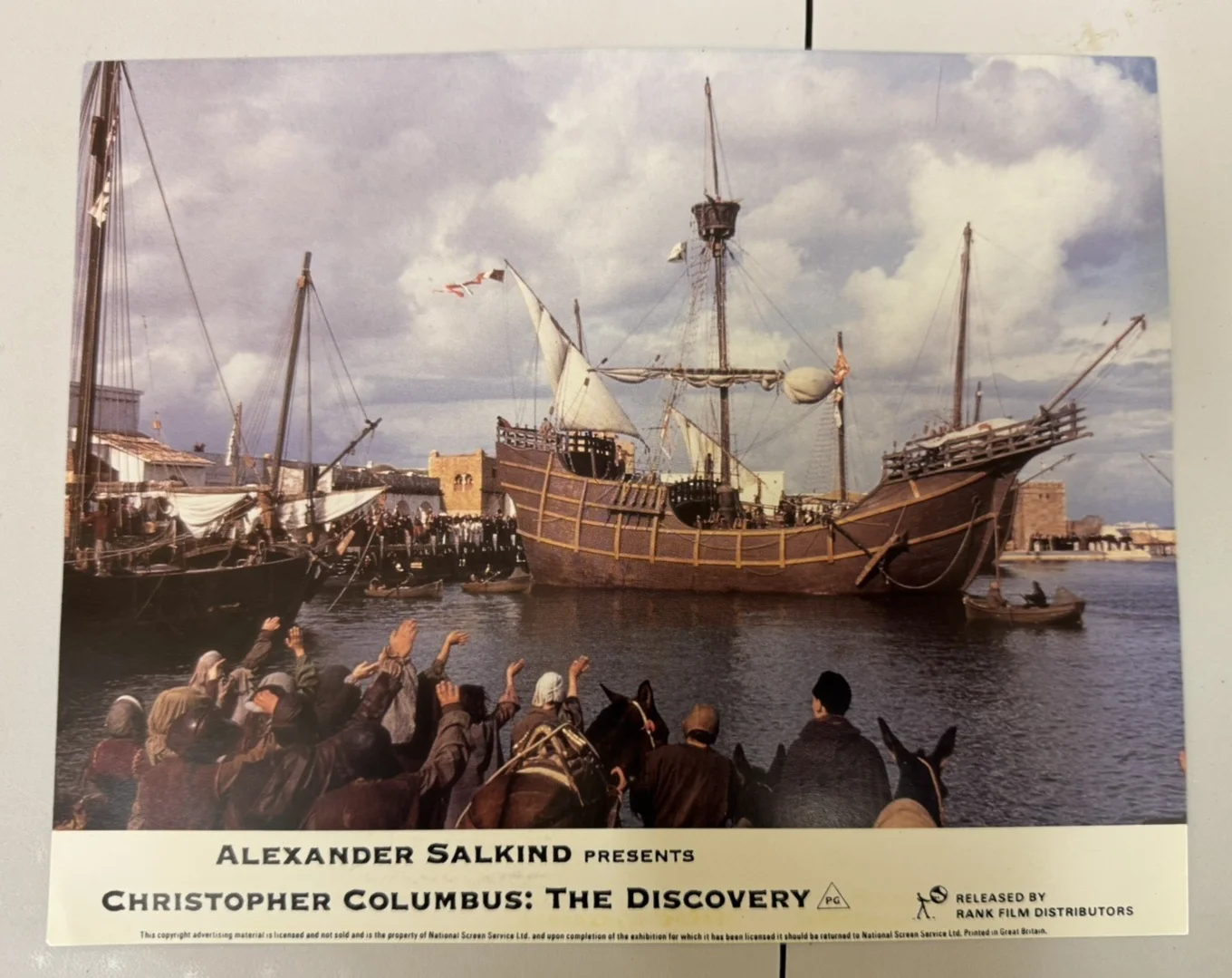 CHRISTOPHER COLUMBUS : THE DISCOVERY 10x8 UK FOH LOBBY CARD STILL SET(x8), image 3