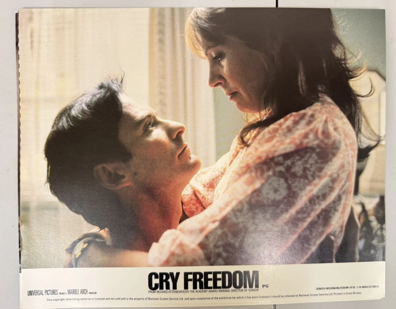 CRY FREEDOM 1987 Cinema Movie LOBBY CARD SET Denzel Washington x 5, изображение 3