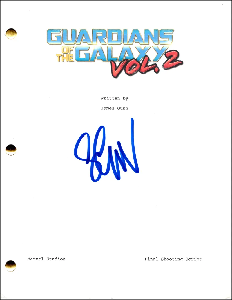 Seth Green — Seth Green Signed Autograph Guardians of the Galaxy Vol 2 Full Movie Script