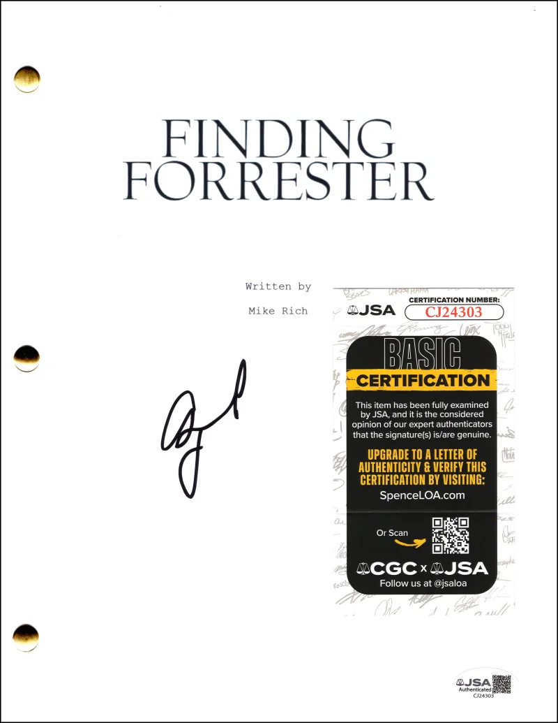Gus Van Sant — Gus Van Sant Signed Autograph Finding Forrester Movie Script Screenplay JSA COA, image 2
