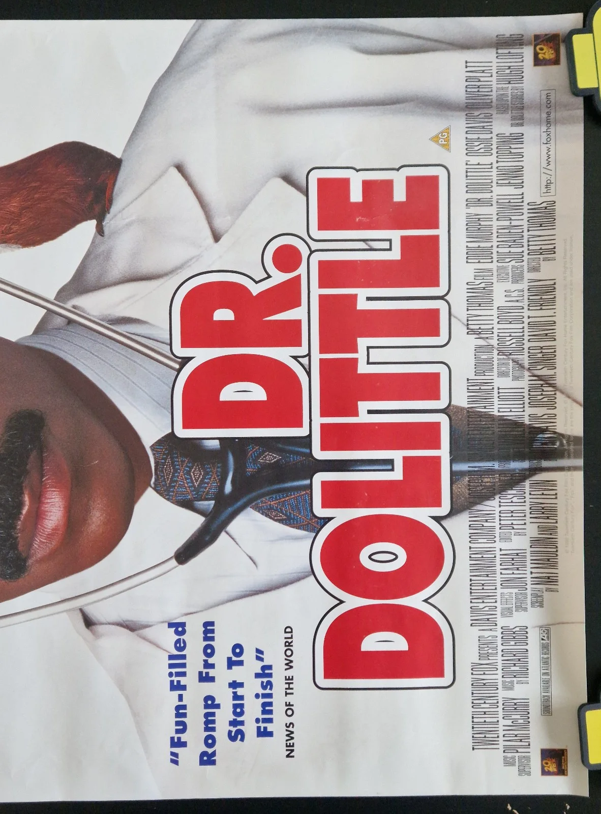 Dr. Dolittle 1998 VHS Video Store Promo Poster, image 3