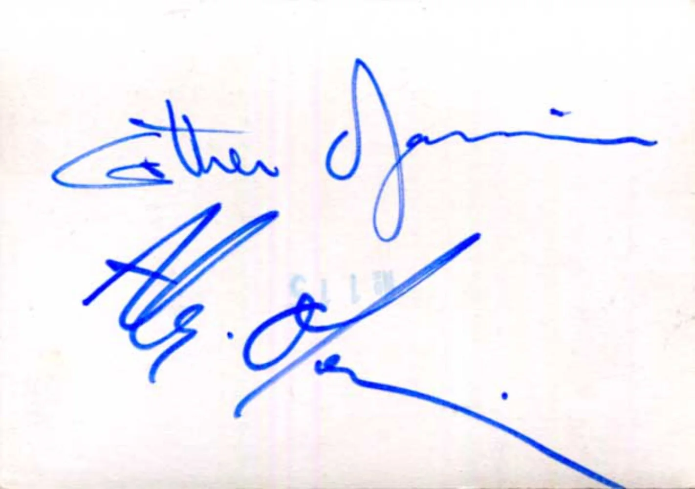 Israeli SINGERS Esther & Abi Ofarim autographs, vintage photo signed verso, изображение 2