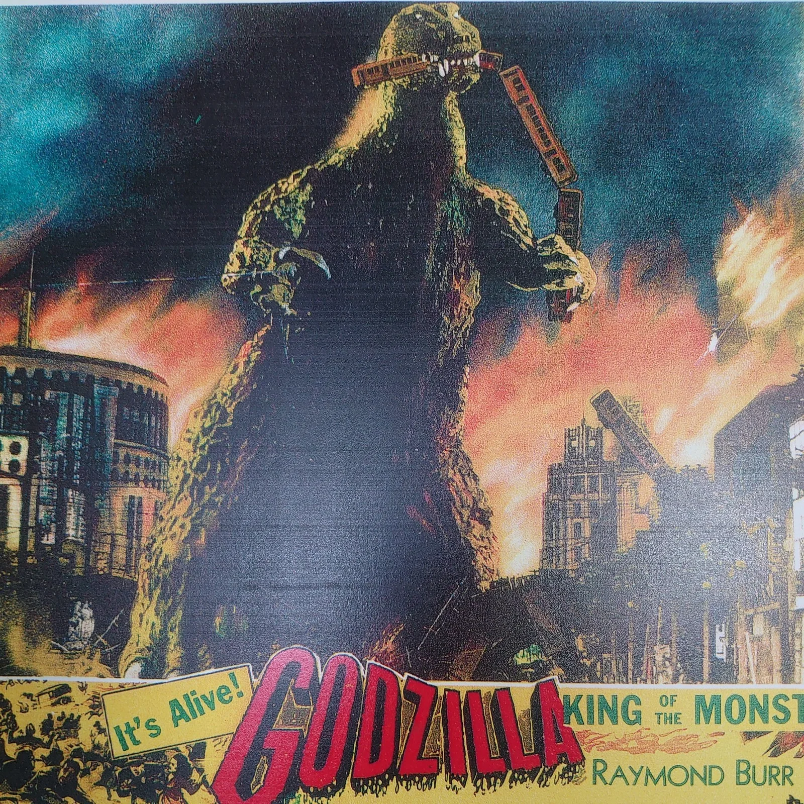 Godzilla Gorgo Lobby Cards x 2 New Masterprint Reproductions Size 14"x11", image 2