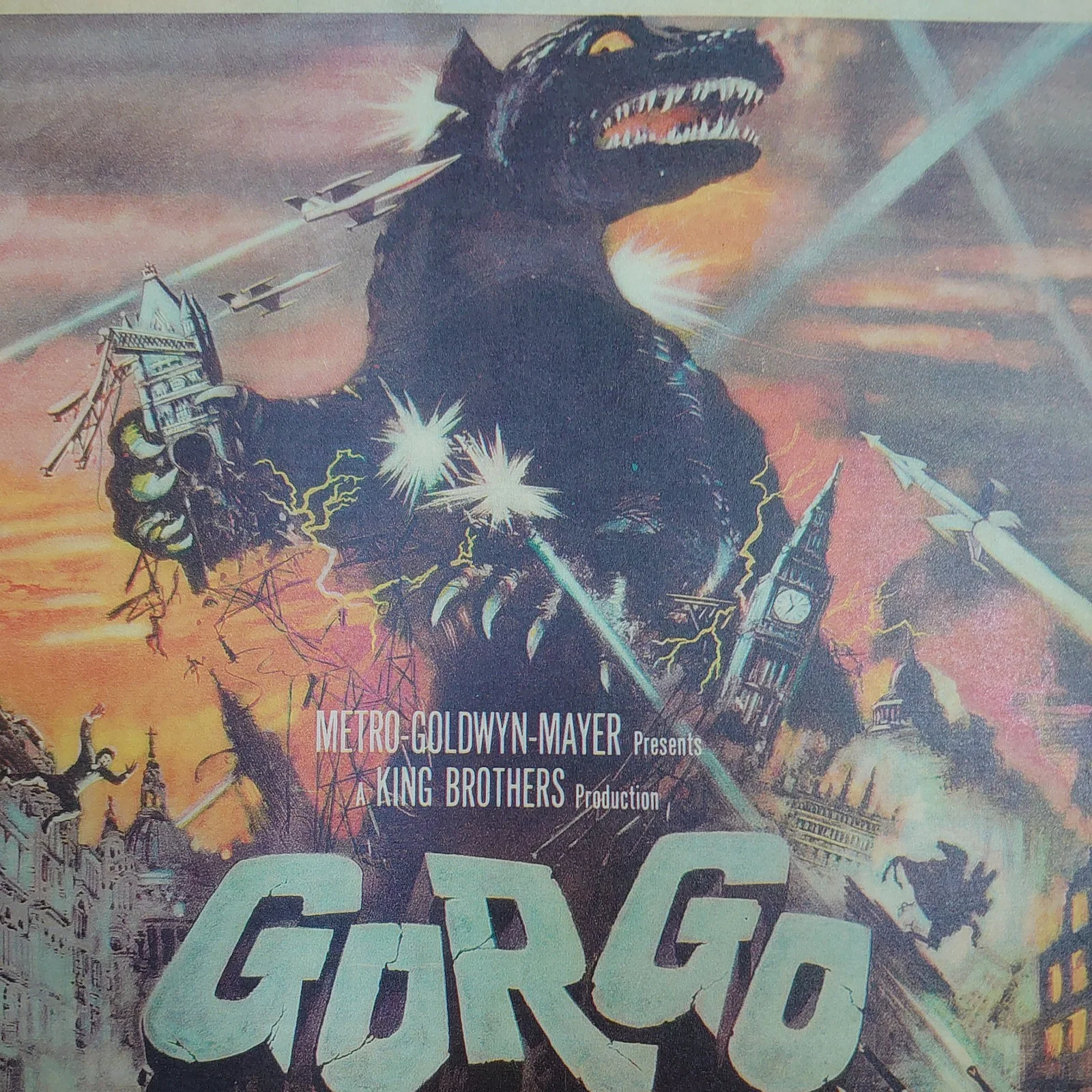 Godzilla Gorgo Lobby Cards x 2 New Masterprint Reproductions Size 14"x11", image 3