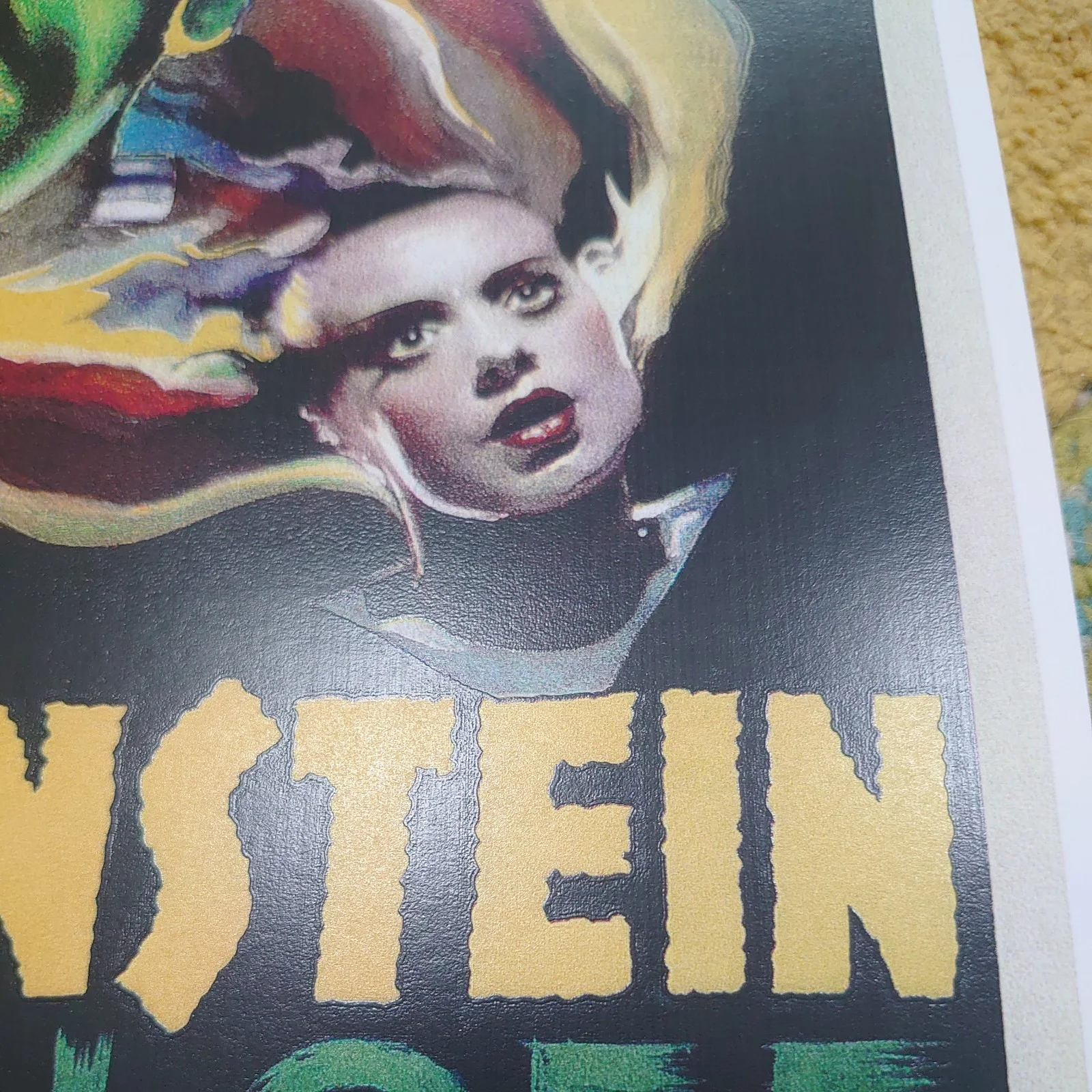 The Bride Of Frankenstein Poster New Excellent Condition Reproduction 17"x11", изображение 3