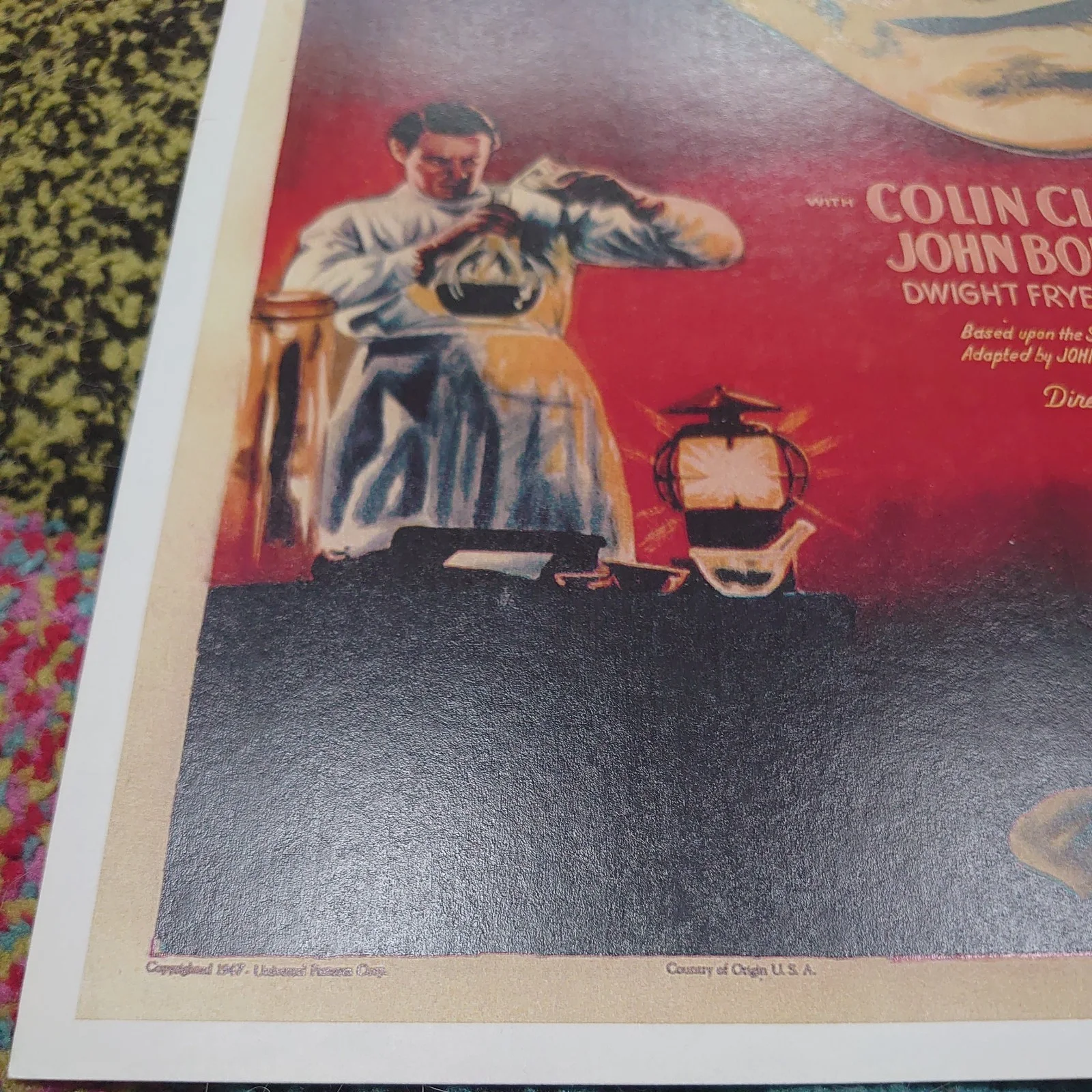 Frankenstein Poster New Excellent Condition Masterprint Reproduction 17"x11", image 3