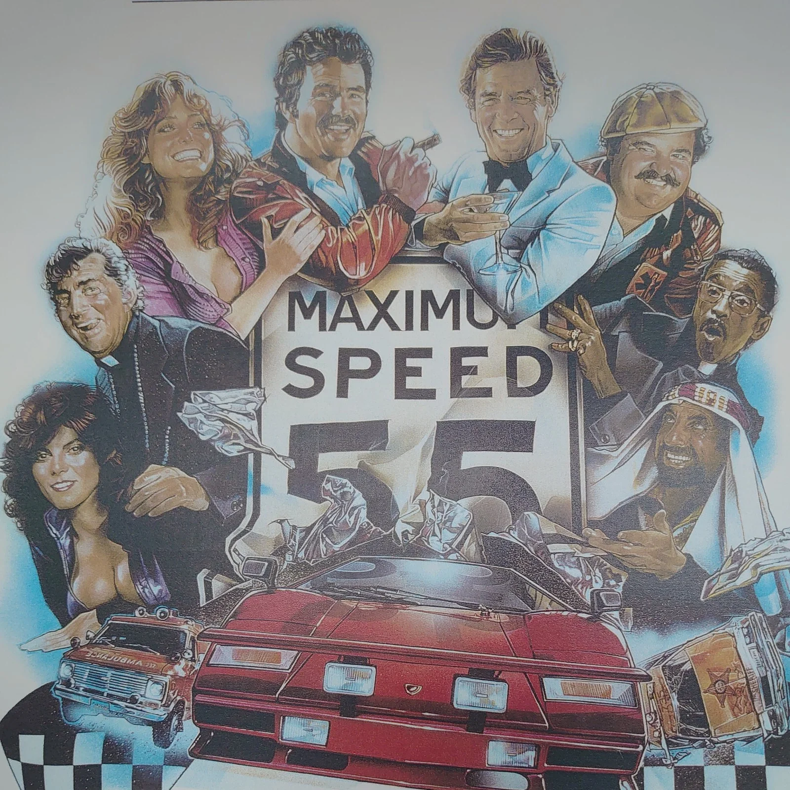 The Cannonball Run Poster Excellent Condition Masterprint Reproduction 17"x11", image 2