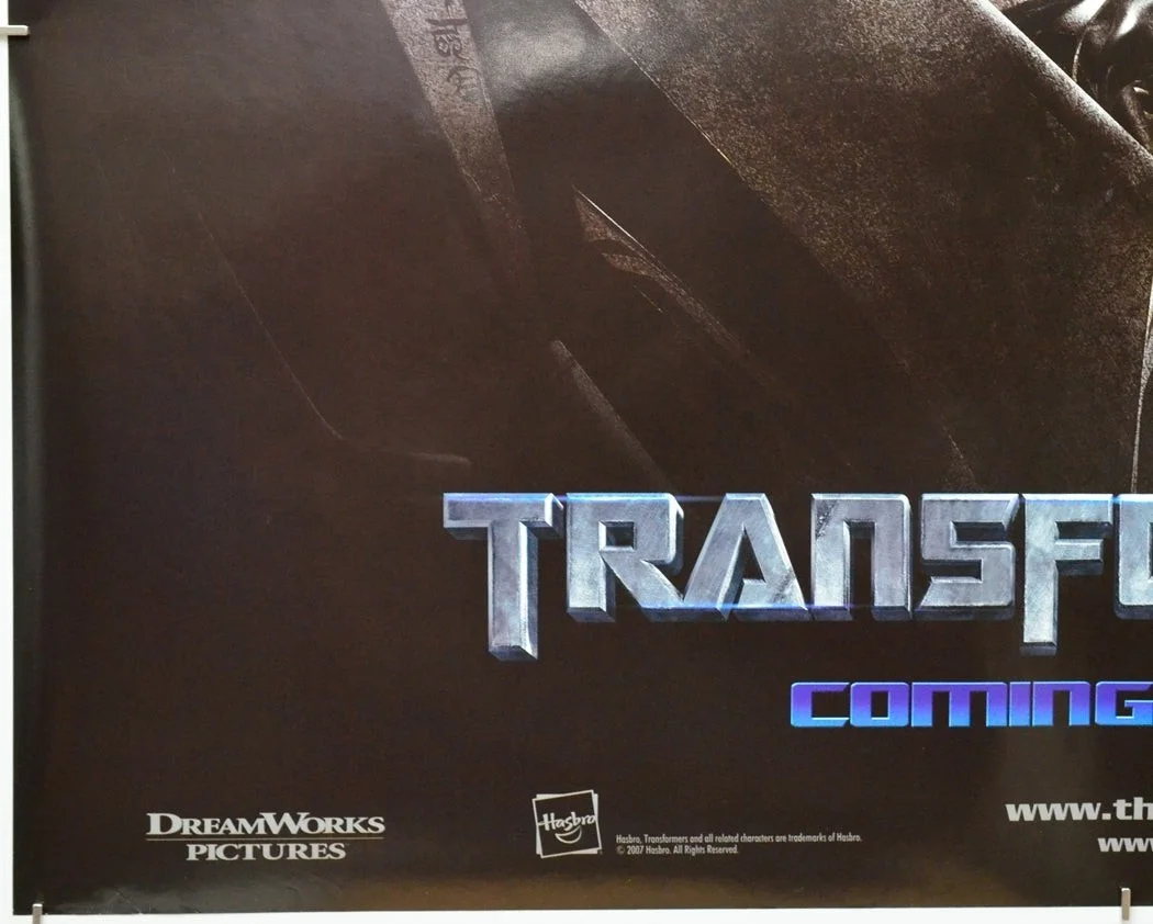TRANSFORMERS (2007) Original Quad Movie Poster - Shia Labeouf (Destroy Version), изображение 4