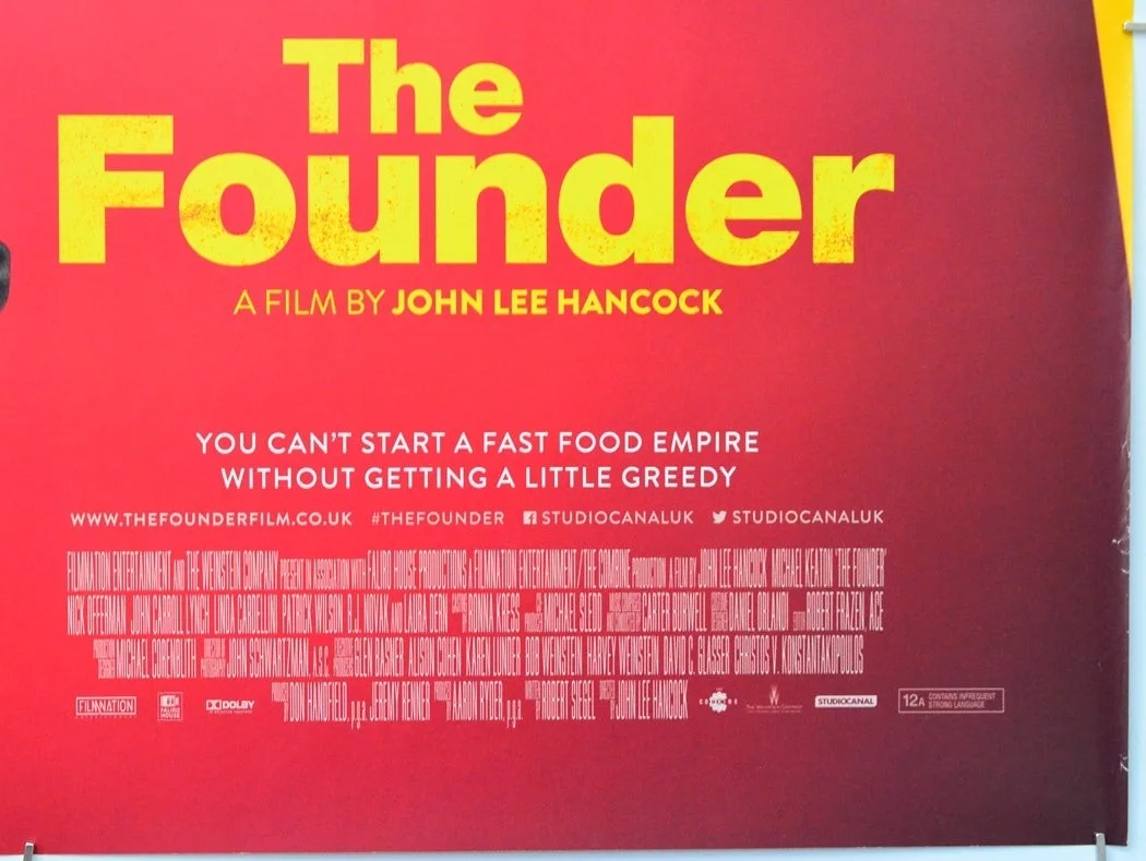 THE FOUNDER (2016) Original Cinema Quad Film Poster - Michael Keaton, McDonalds, изображение 5
