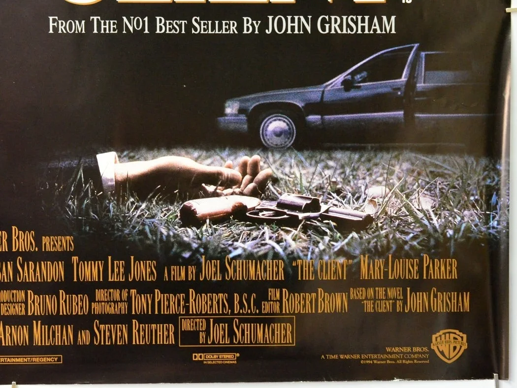 THE CLIENT (1994) Original Quad Cinema Poster - Brad Renfro, Tommy Lee Jones, image 5