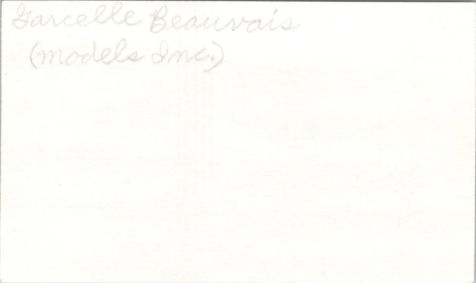 Garcelle Beauvais — Garcelle Beauvais Signed 3x5 Index Card Models Inc, Spider Man Autographed, image 2