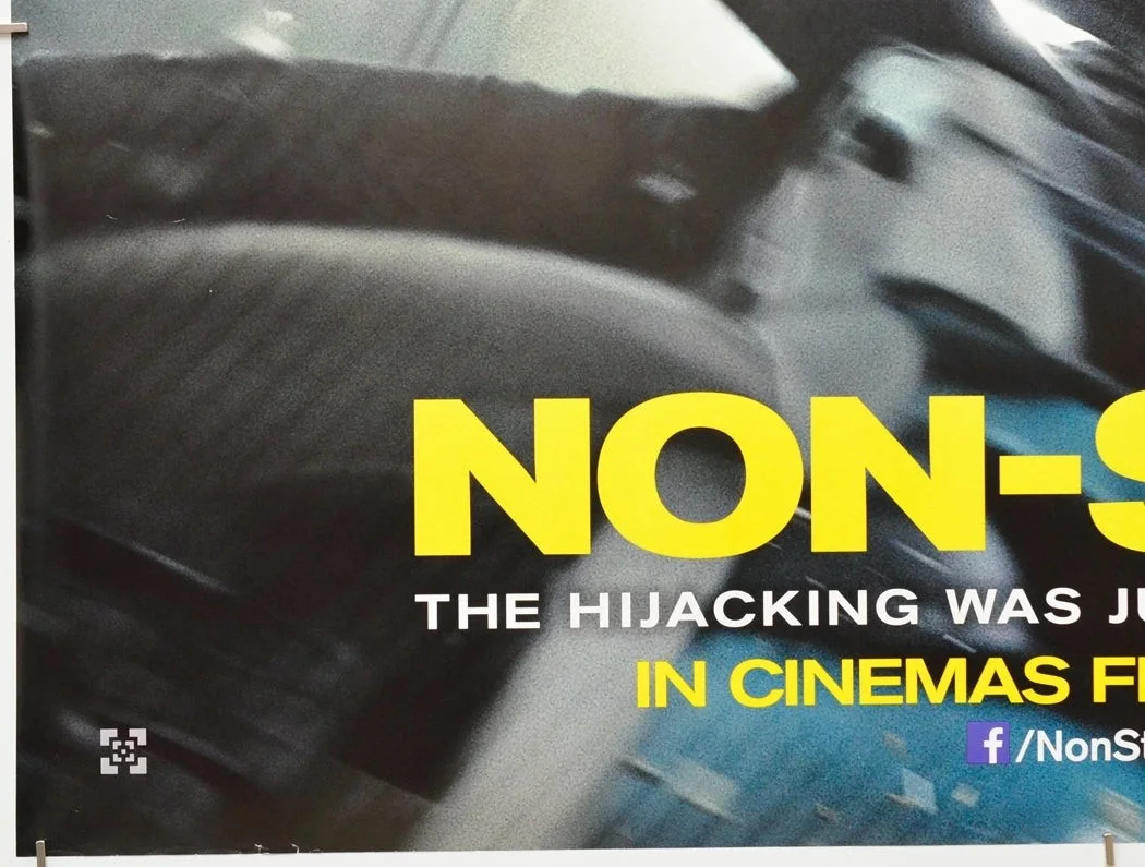 NON-STOP (2014) Original Cinema Quad Movie Poster - Liam Neeson, Julianne Moore, image 4