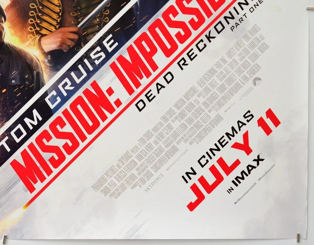 MISSION IMPOSSIBLE DEAD RECKONING PART ONE 1 (2023) Original Quad Movie Poster, image 5