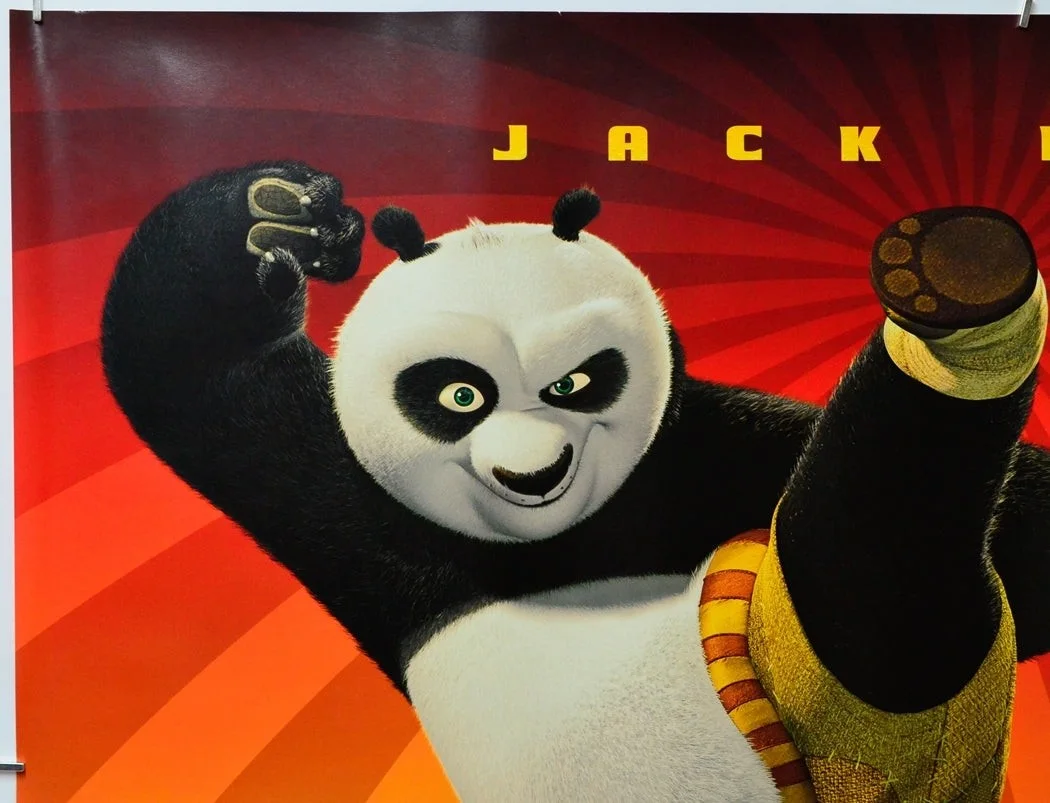 KUNG FU PANDA (2008) Original Cinema Quad Movie Poster - Jack Black (teaser), изображение 2