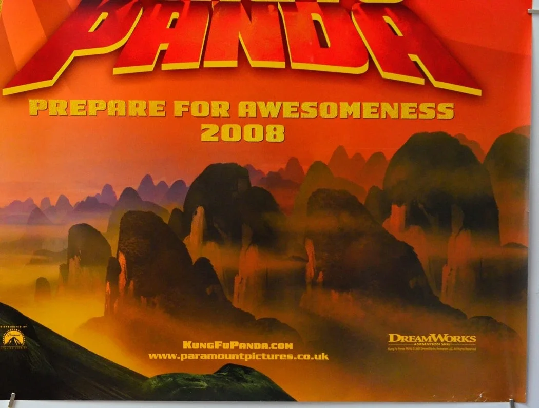 KUNG FU PANDA (2008) Original Cinema Quad Movie Poster - Jack Black (teaser), изображение 5