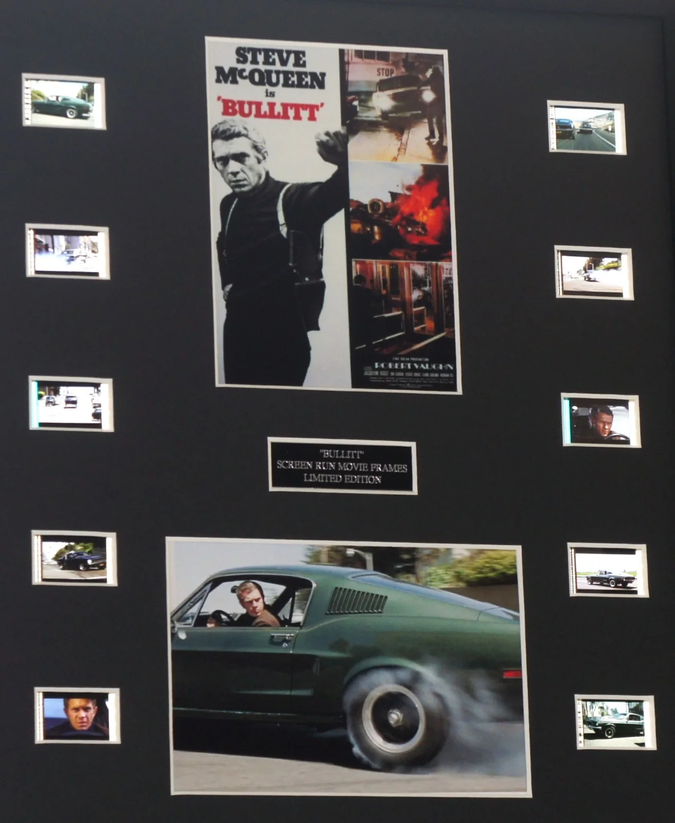 BULLITT Steve McQueen Film Cells Mount Screen Run Cells, изображение 2