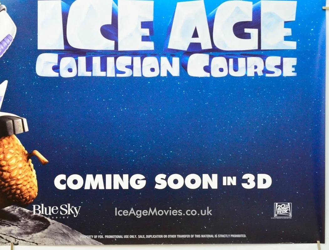 ICE AGE: COLLISION COURSE (2016) Original Quad Movie Poster - Denis Leary (ADV), изображение 5