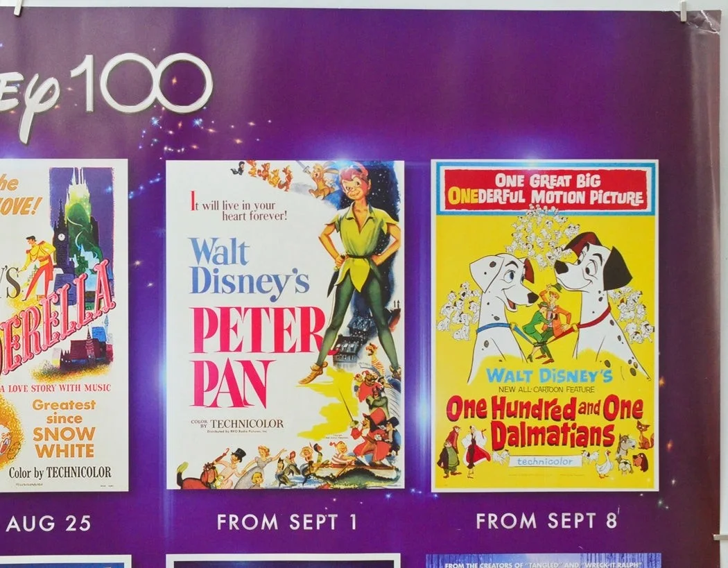 DISNEY 100 (2023) Original Cinema Quad Film Poster - 100th Anniversary, изображение 3