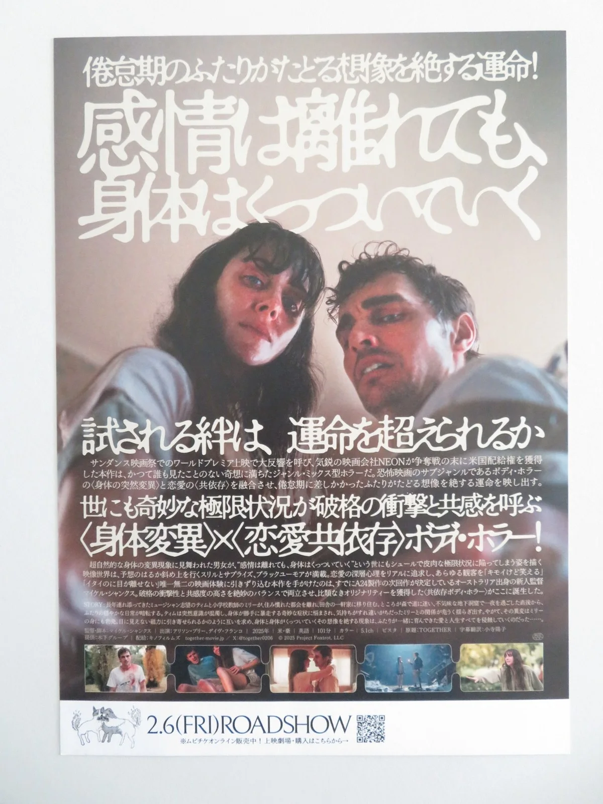 TOGETHER JAPANESE CHIRASHI (B5) POSTER DAVE FRANCO ALISON BRIE 2025, image 3