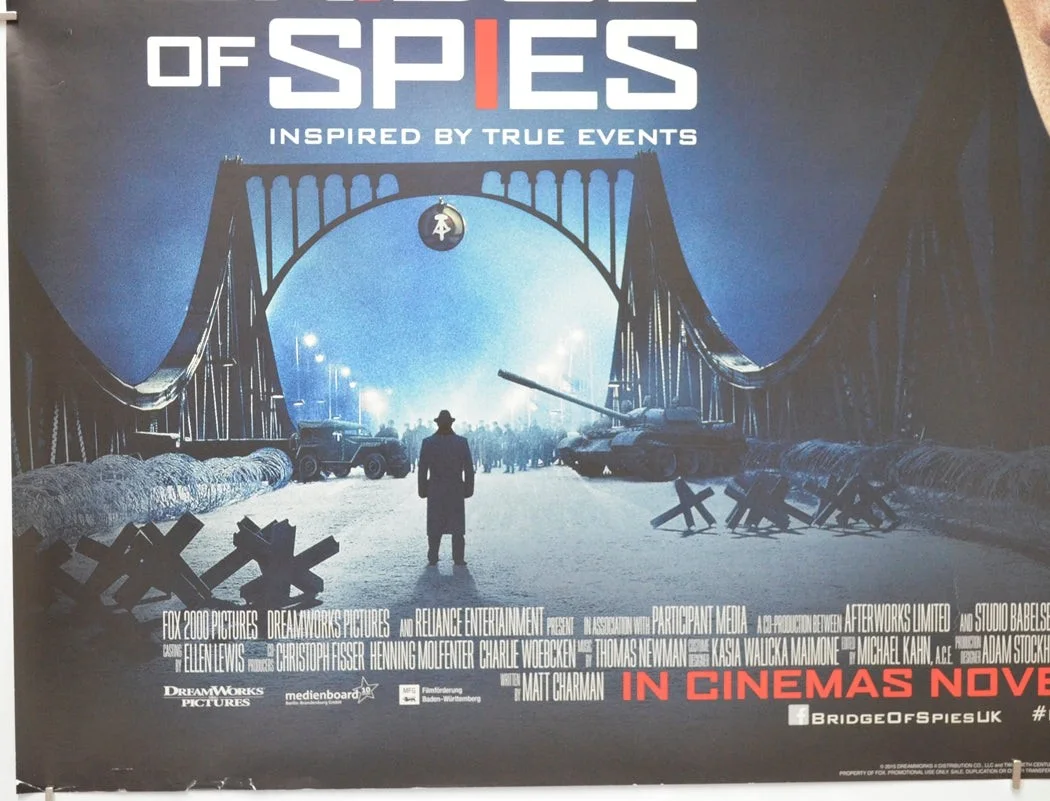 BRIDGE OF SPIES (2015) Original Quad Film Poster - Tom Hanks, Steven Spielberg, изображение 4