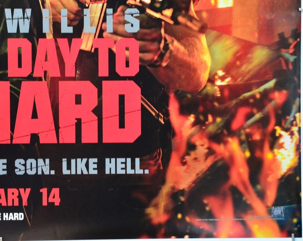 A GOOD DAY TO DIE HARD (2013) Original Quad Movie Poster - Bruce Willis (teaser), изображение 5