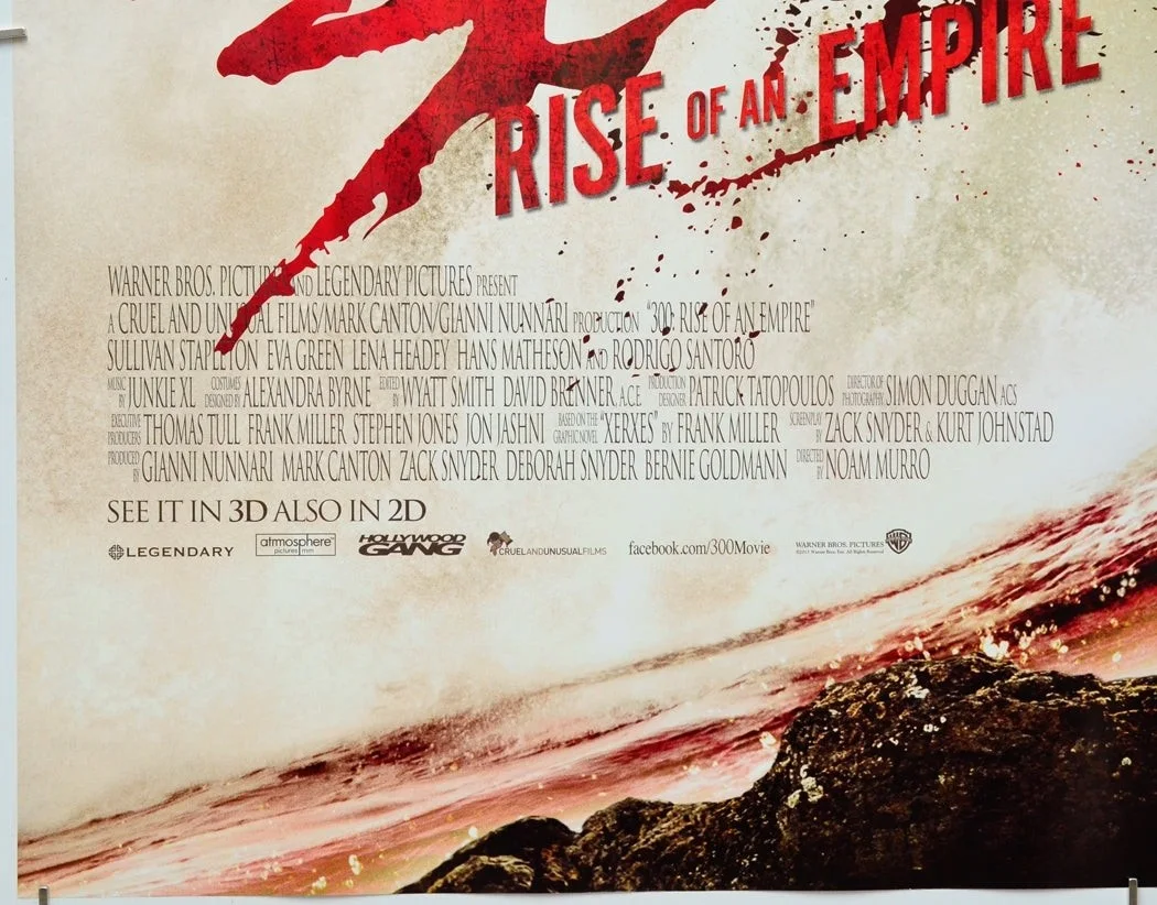 300 : RISE OF AN EMPIRE (2014) Original Quad Poster - Sullivan Stapleton (Vrs 1), image 4