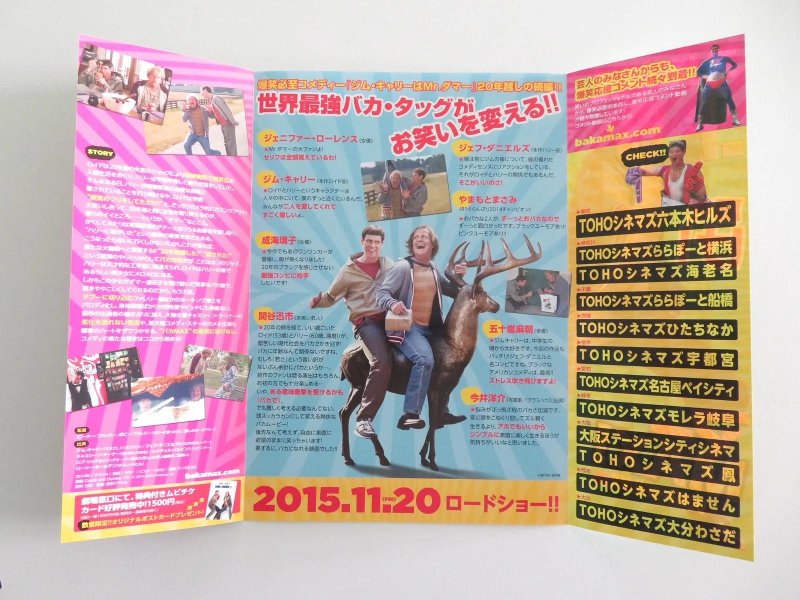 DUMB AND DUMBER TO JAPANESE CHIRASHI (B5) POSTER JIM CARREY JEFF DANIELS 2014, изображение 2