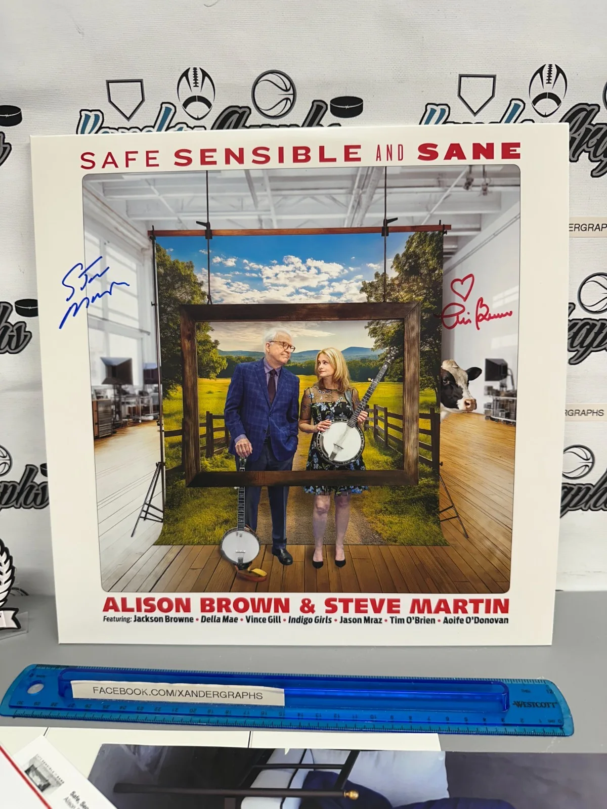 STEVE MARTIN ALISON BROWN SIGNED AUTOGRAPHED VINYL RECORD-BAS BECKETT COA, image 2