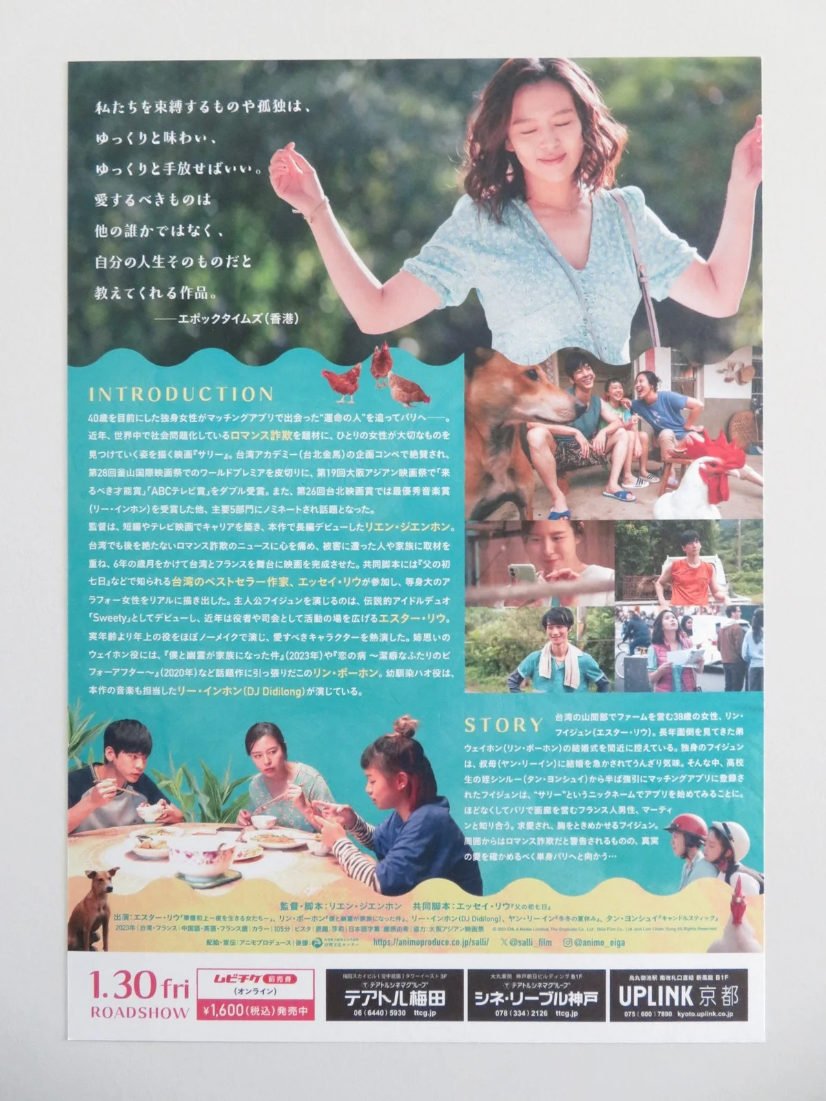 SALLI JAPANESE CHIRASHI (B5) POSTER ESTHER LIU PO HUNG LIN 2023, изображение 3