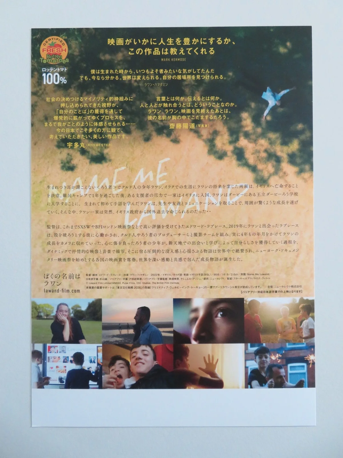 NAME ME LAWLAND JAPANESE CHIRASHI (B5) POSTER EDWARD LOVELACE 2022, изображение 3