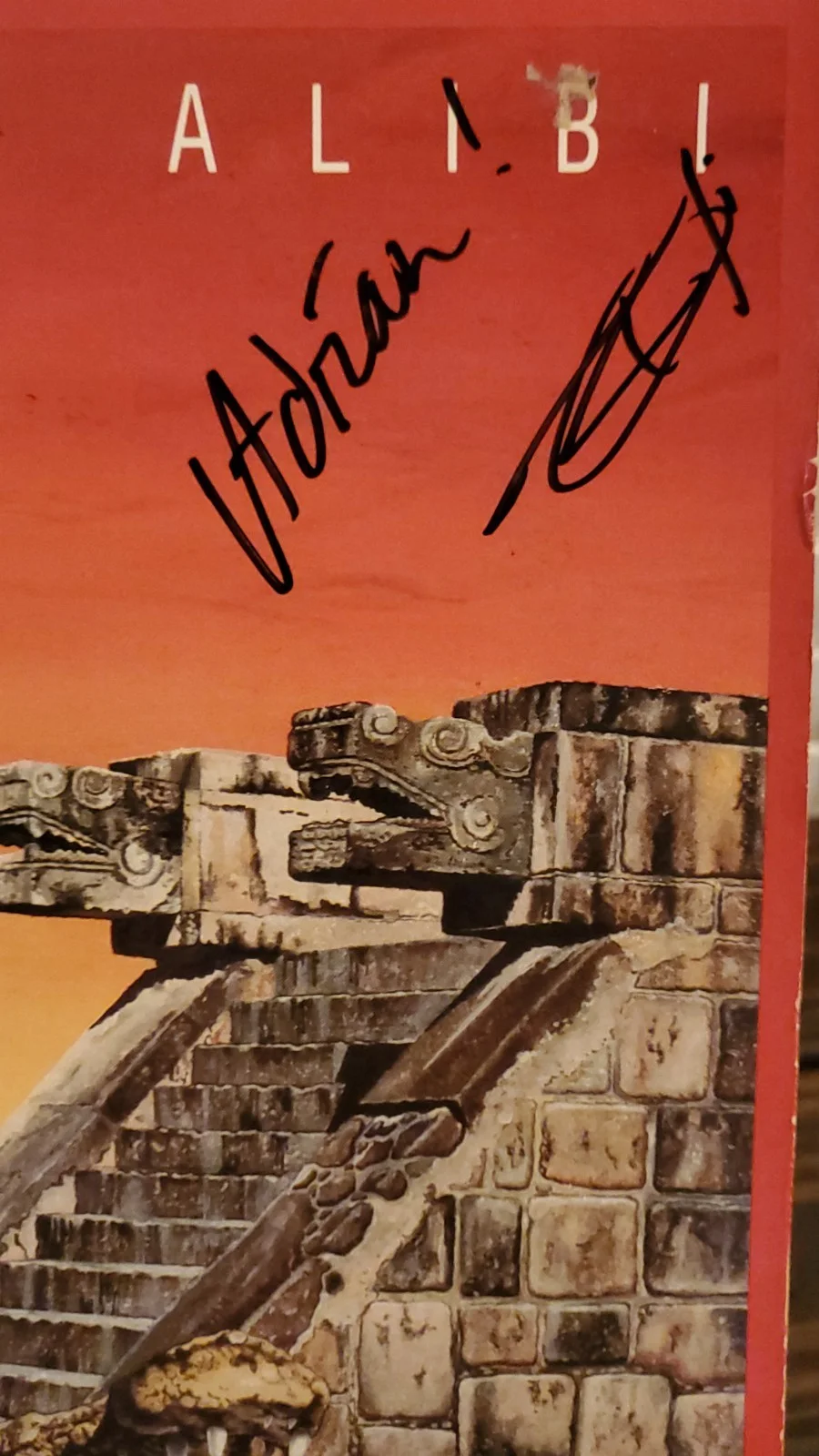 VANDENBERG - Autographed Cover ALIBI Vinyl RecordSigned By Adrian Vandenberg, image 2