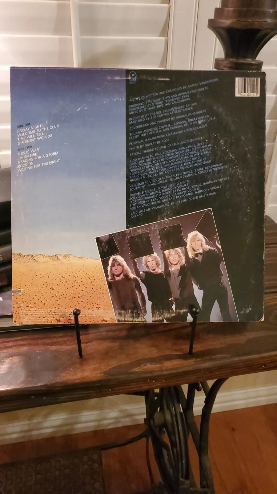 VANDENBERG - Autographed Cover HEADING FOR A STORM -Signed By Adrian Vandenberg, image 5