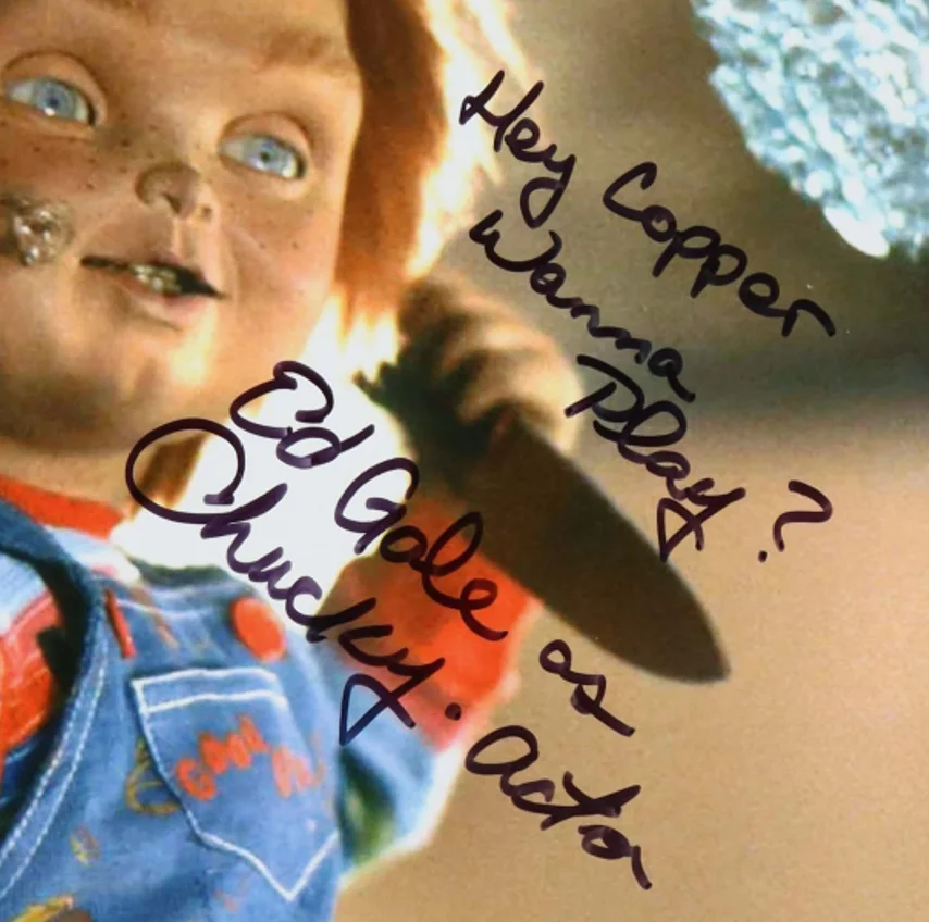 ED GALE — ED GALE 'Hey Cooper Wanna Play' Signed Child 8x10 Photo (Autograph COA), изображение 2