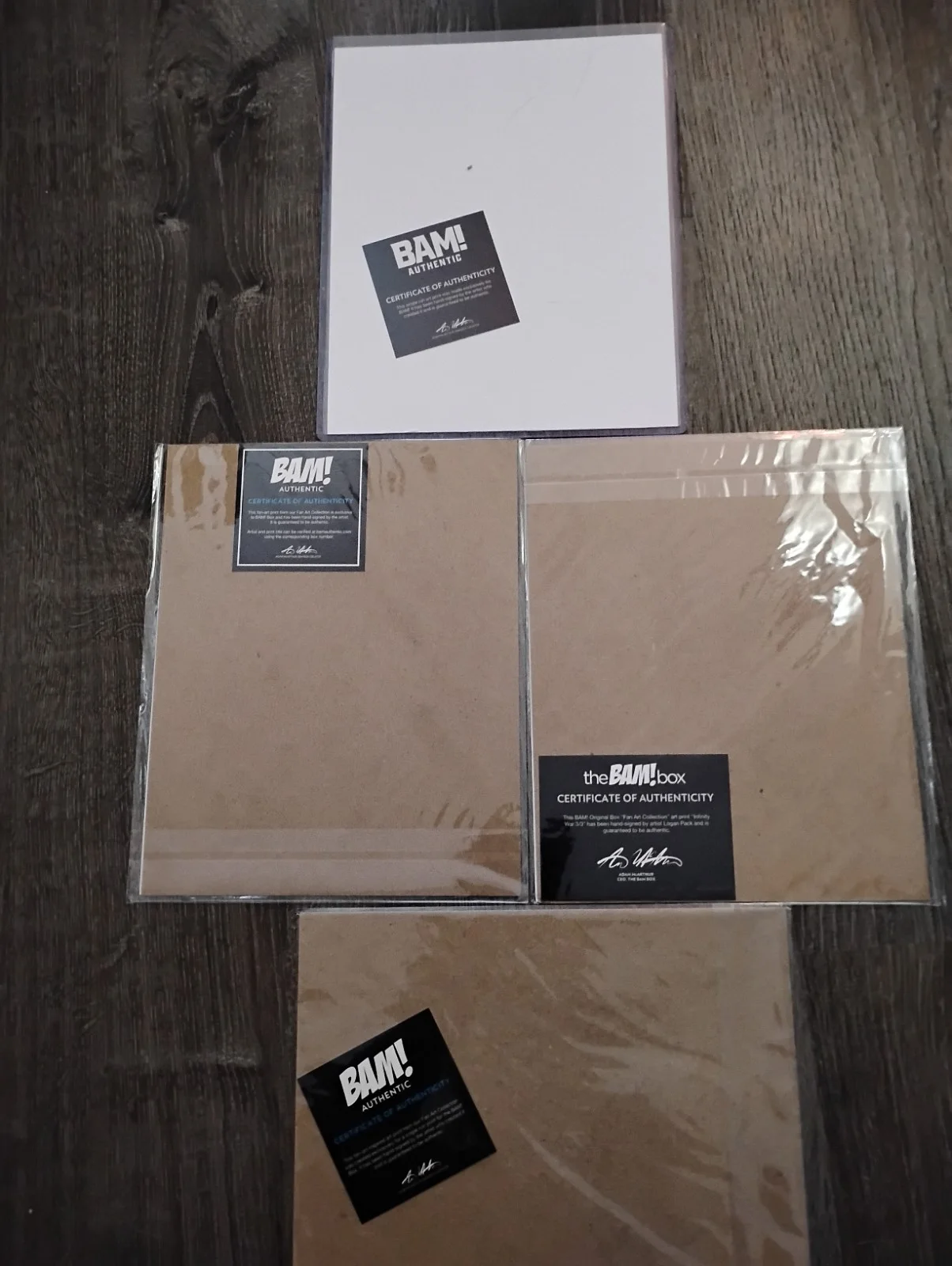 By Arist — Bam Box signed autographed by Artist. Lot of 4 signed Pictures from Marvel movie, изображение 2