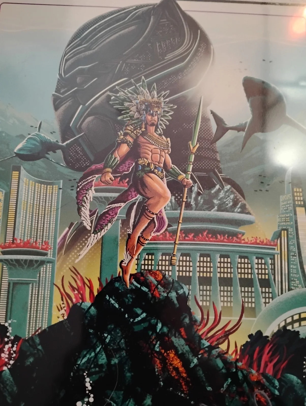By Arist — Bam Box signed autographed by Artist. Lot of 4 signed Pictures from Marvel movie, изображение 3