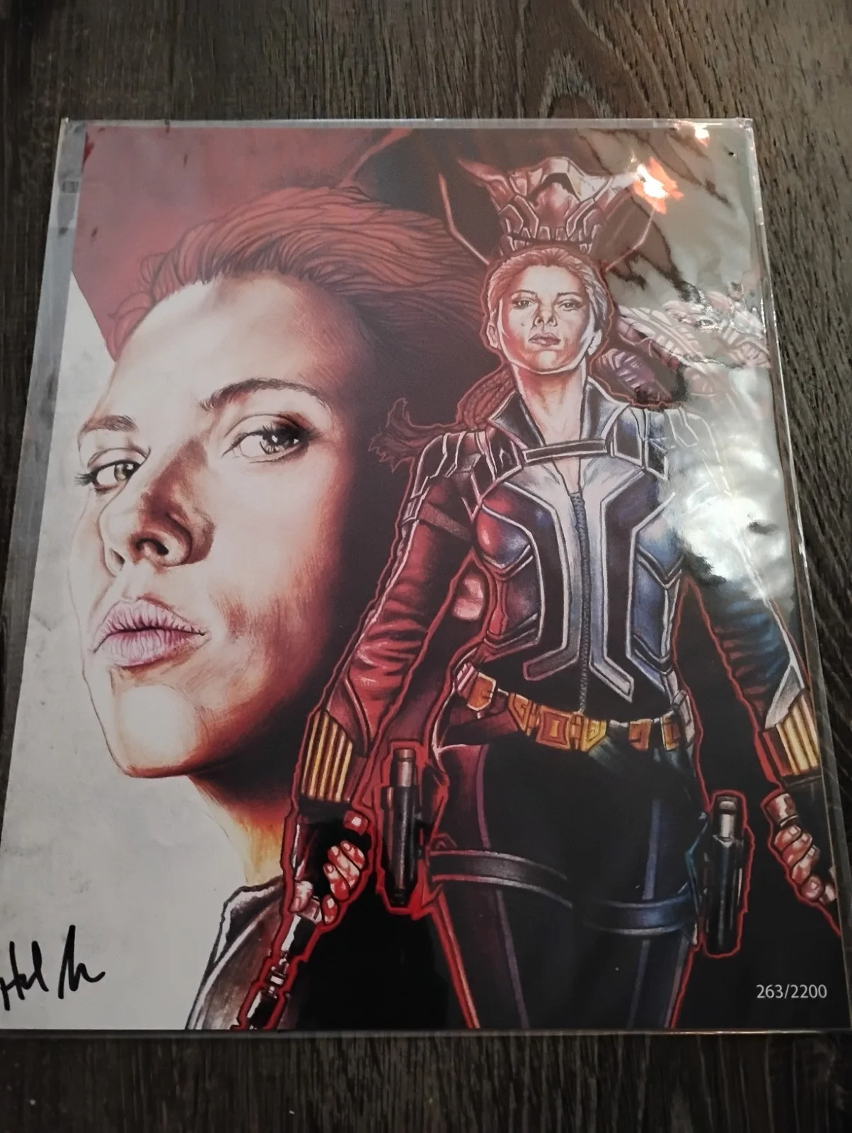 By Arist — Bam Box signed autographed by Artist. Lot of 4 signed Pictures from Marvel movie, изображение 5