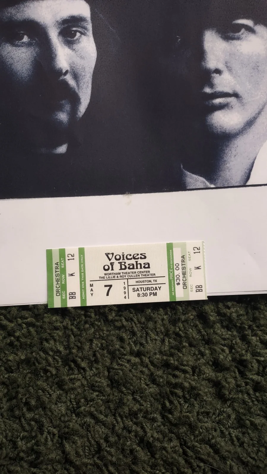 Seals & Croft Related - A Program From Voices Of Baha Play Signed By Dash Crofts, image 3