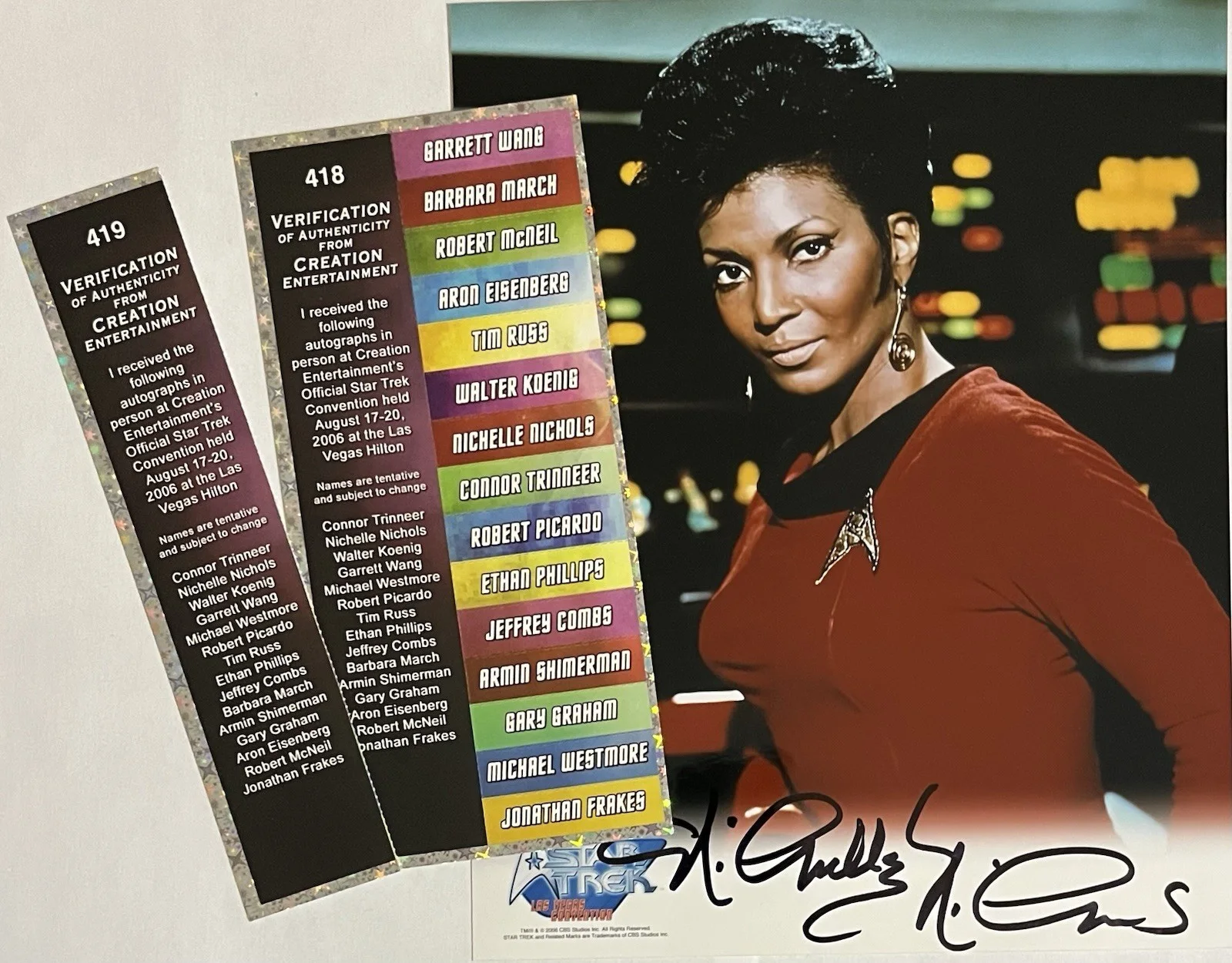 Nichelle Nichols — Nichelle Nichols as Uhura on Star Trek Original Series signed 8x10 photo CE AUTH, изображение 2