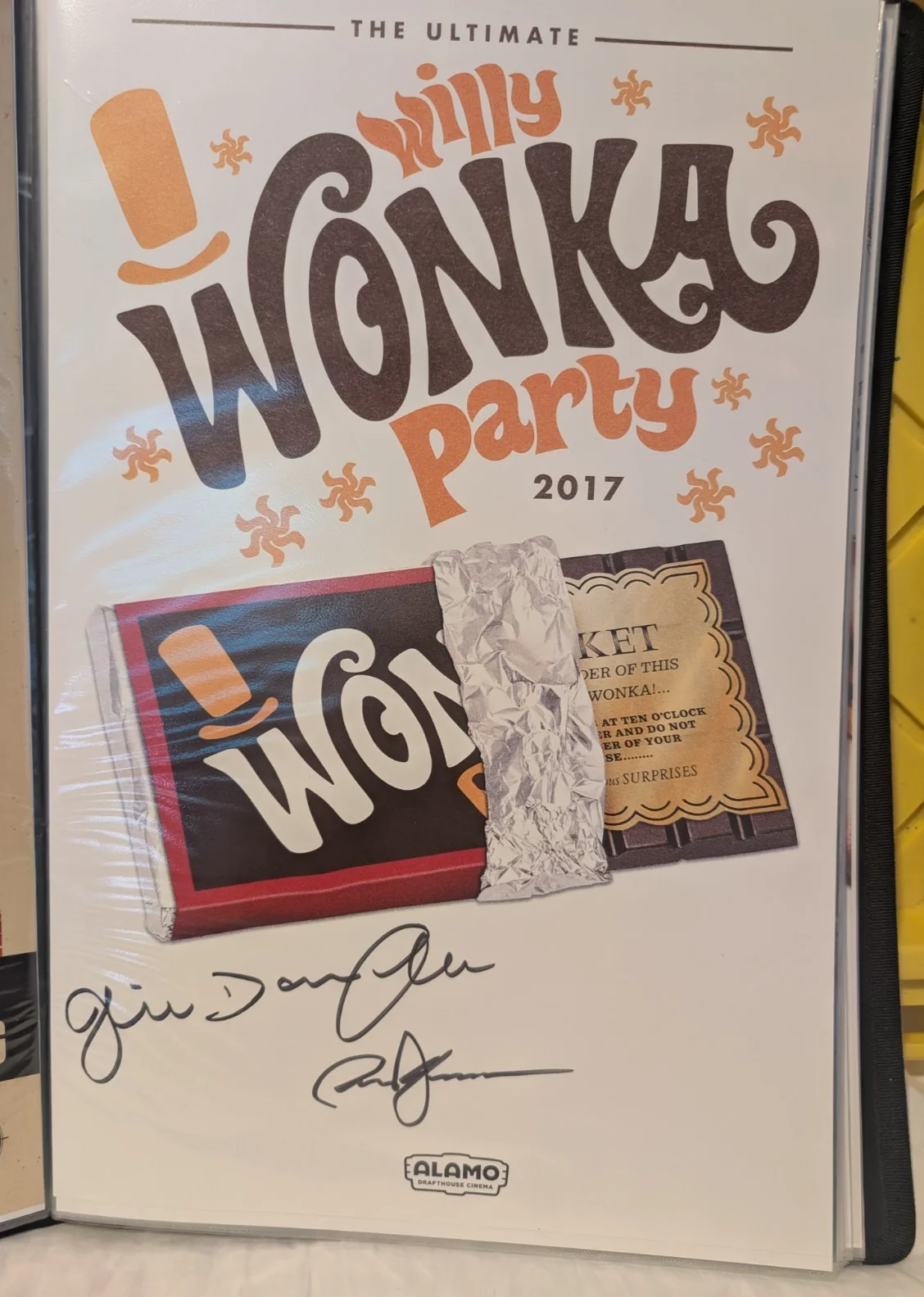 Julie Dawn Cole, Paris Themmen — Willy Wonka 11x17 - Julie Dawn Cole and Paris Themmen Signed Poster