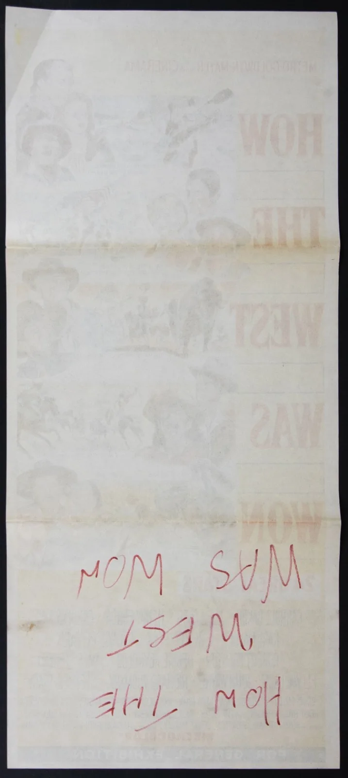 How the West Was Won ORIGINAL Australian Daybill Film Poster Cinerama 1962, изображение 2