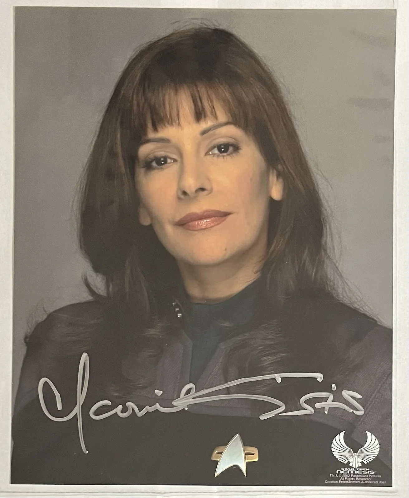 Marina Sirtis — Marina Sirtis Signed 8x10 Photo From Star Trek TNG As Deanna Troi CE AUTH., изображение 5