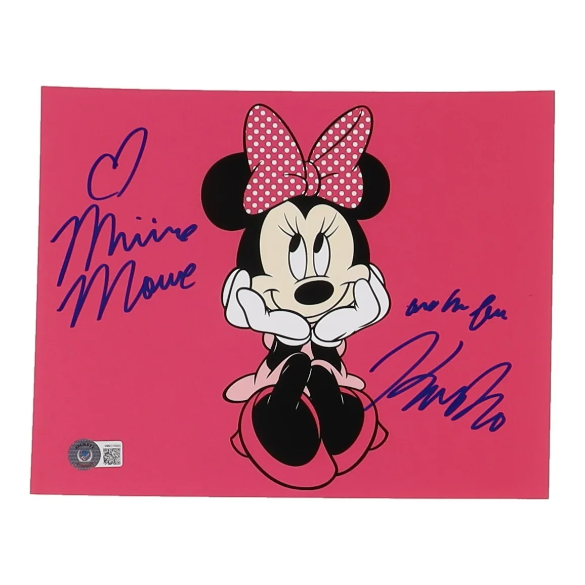 KAITLYN ROBROCK — Kaitlyn Robrock Signed "Minnie Mouse" 8x10 Photo (Beckett)