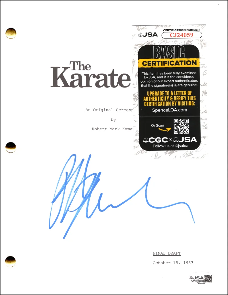 Ralph Macchio — Ralph Macchio Signed Autograph The Karate Kid Full Script Screenplay - JSA COA, image 2