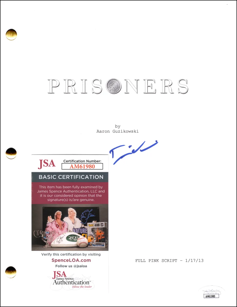 Denis Villeneuve — Denis Villeneuve Signed Autograph Prisoners Full Movie Script Screenplay JSA COA, image 2