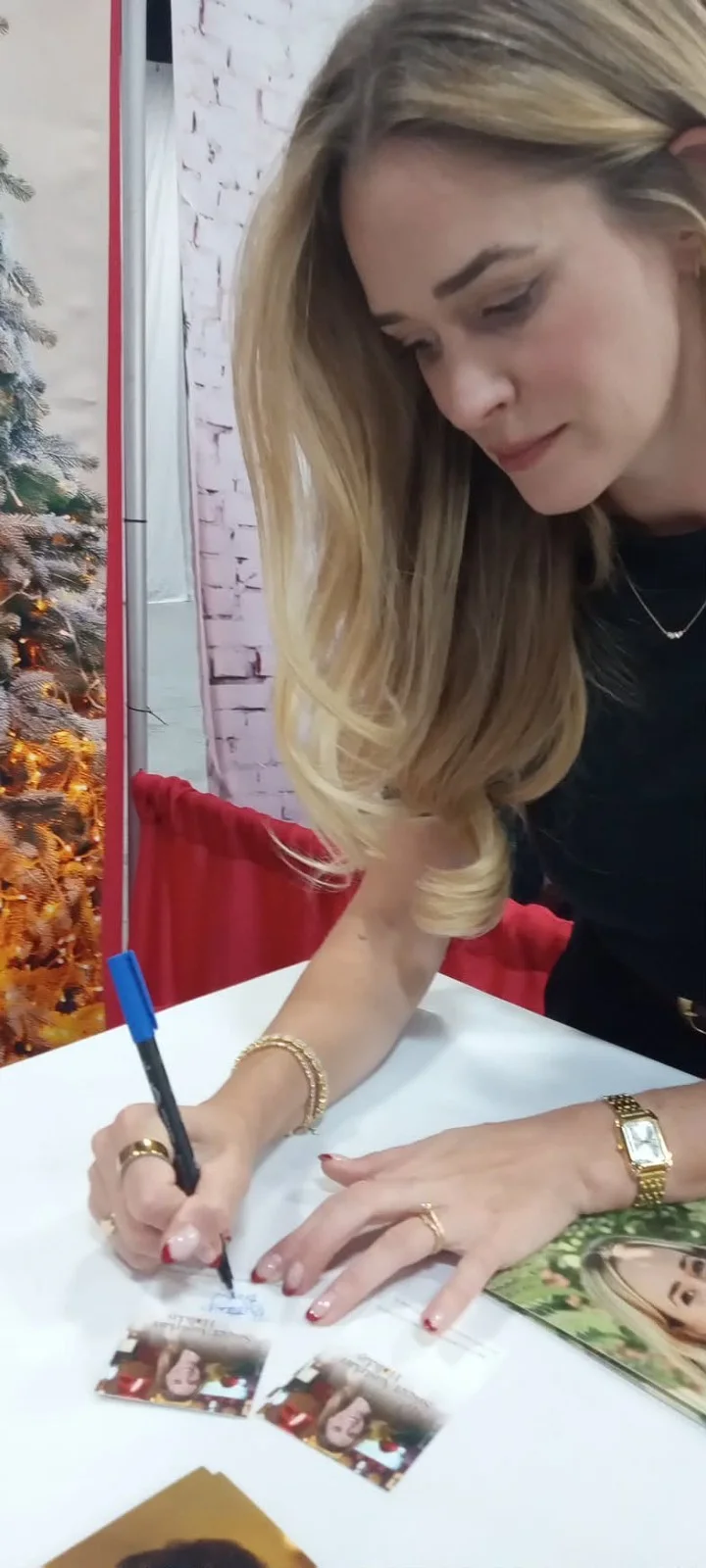 Brittany Bristow — Brittany Bristow My Sweet Austrian Holiday Signed Custom Card, image 3