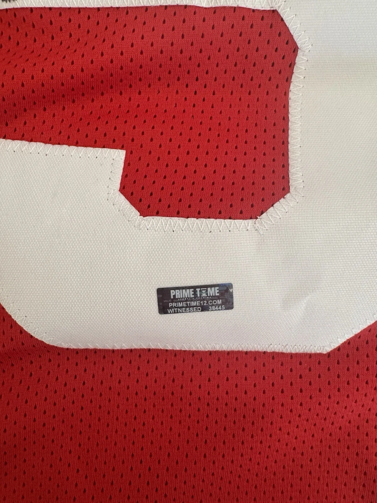 Bob Golic — BOB GOLIC SIGNED JERSEY "MIKE ROGERS" SAVED BY THE BELL AUTOGRAPHED W/ COA, image 3