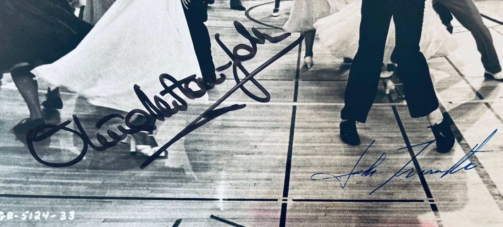 John Travolta, Olivia Newton John — John Travolta and Olivia Newton John signed photo from Grease, изображение 2
